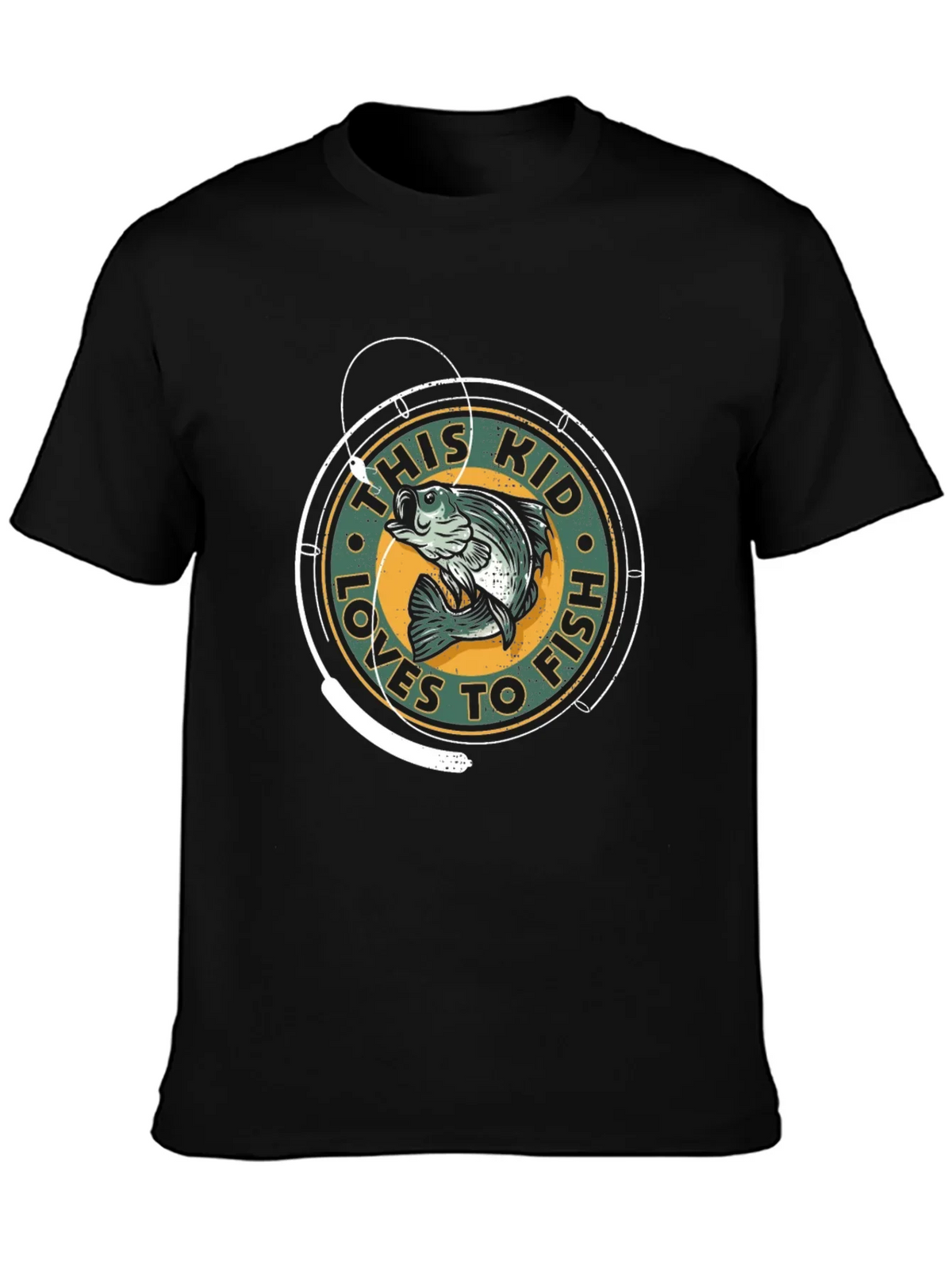 This Kid Loves to Fish Graphic T-Shirt