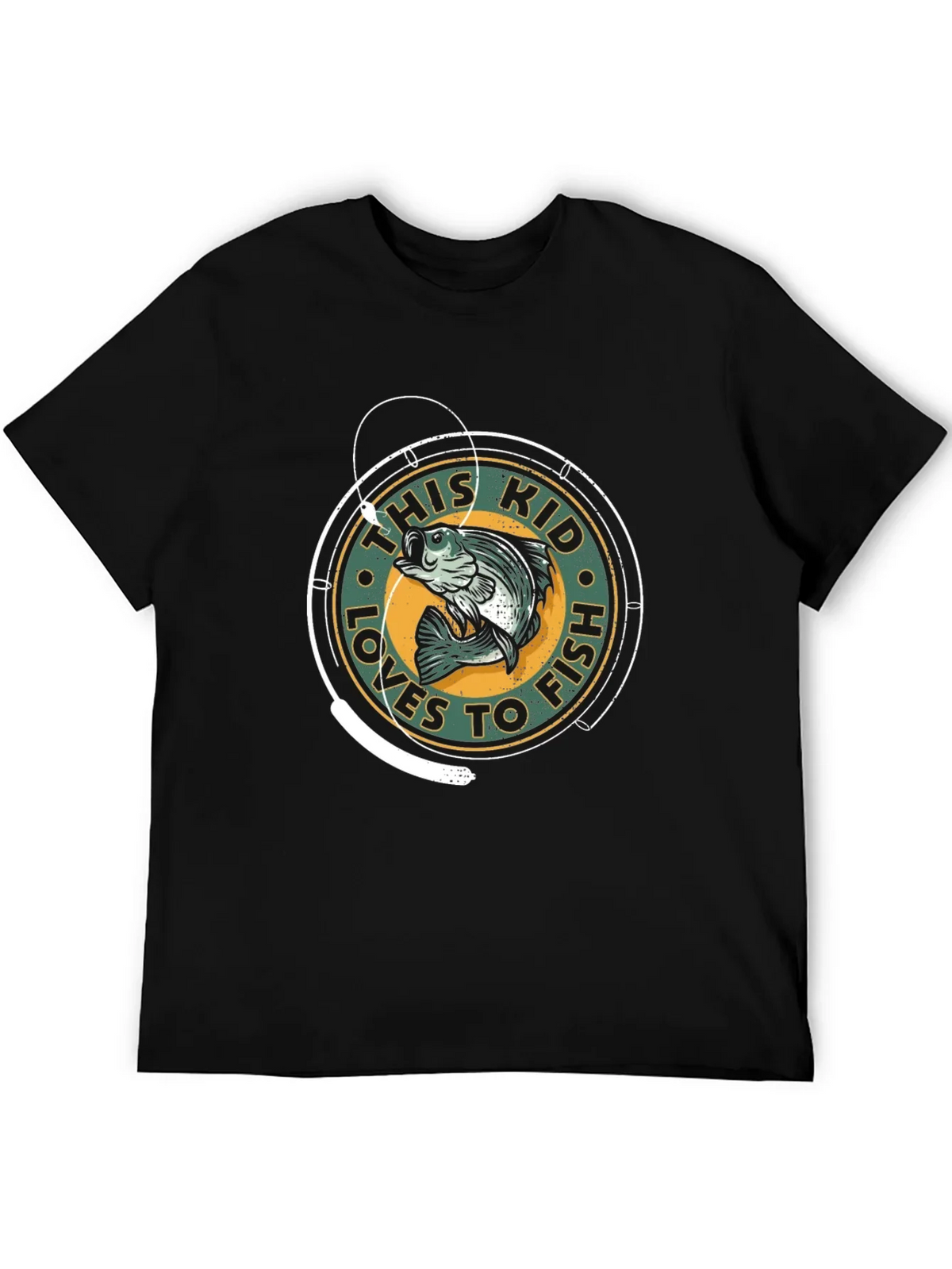 This Kid Loves to Fish Graphic T-Shirt