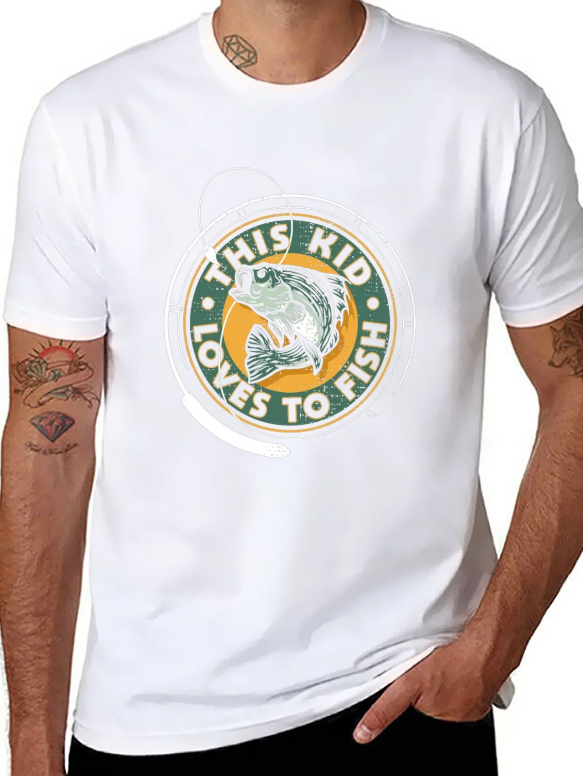 This Kid Loves to Fish Graphic T-Shirt