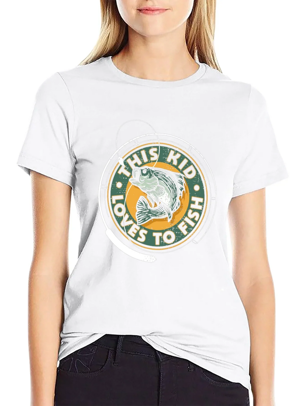 This Kid Loves to Fish Graphic T-Shirt