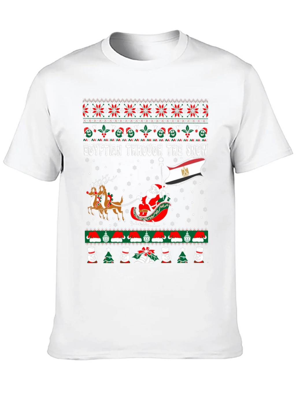 Egyptian Through the Snow Christmas T-Shirt