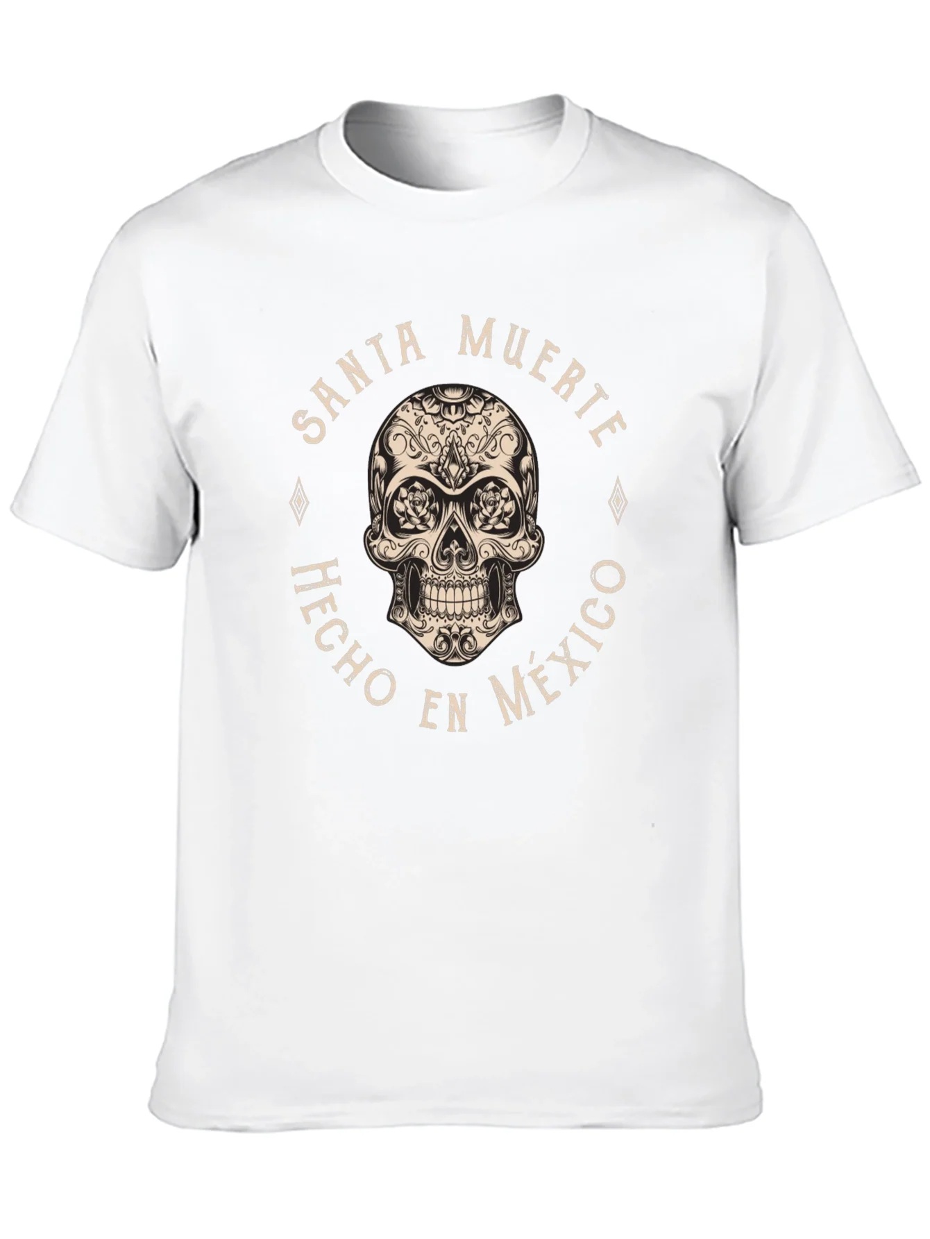 Santa Muerte Skull T-Shirt - Hecho en Mexico