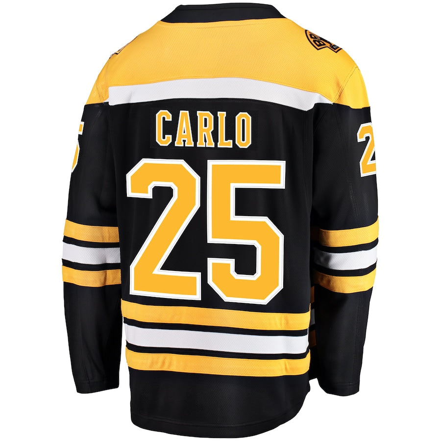 Brandon Carlo Boston Bruins   Home Breakaway  Jersey - Black
