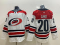 Men's Carolina Hurricanes Sebastian Aho #20 White Player Jersey1