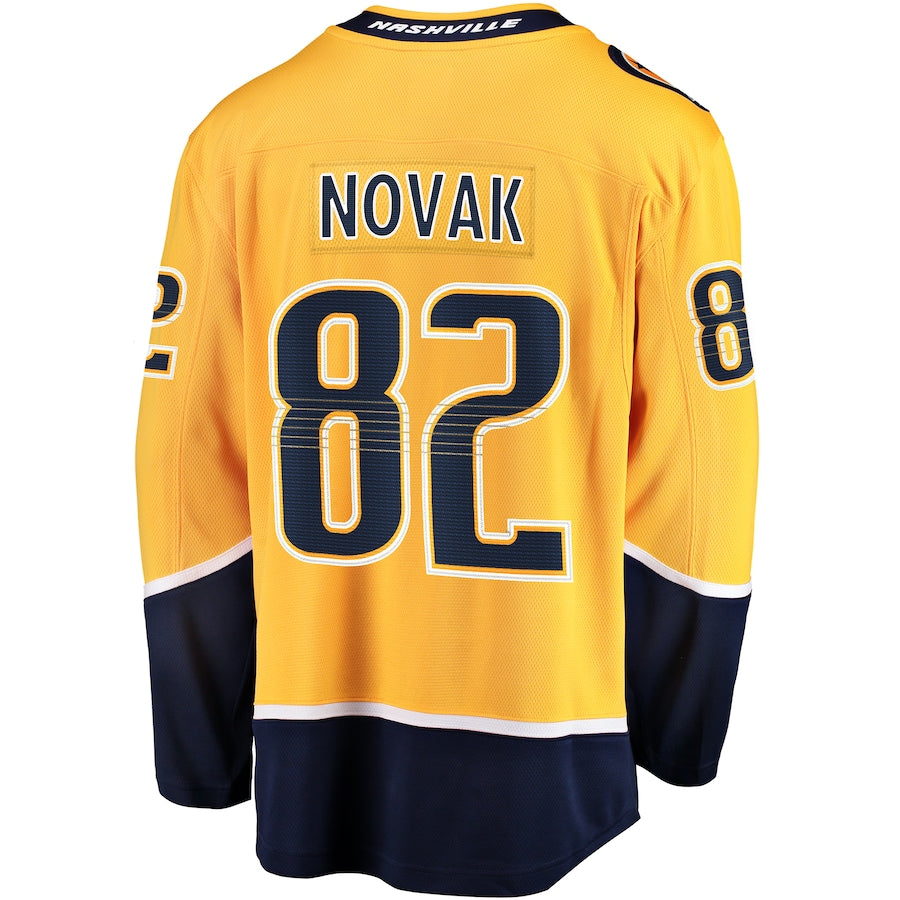 Tommy Novak Nashville Predators   Home Breakaway Jersey - Gold
