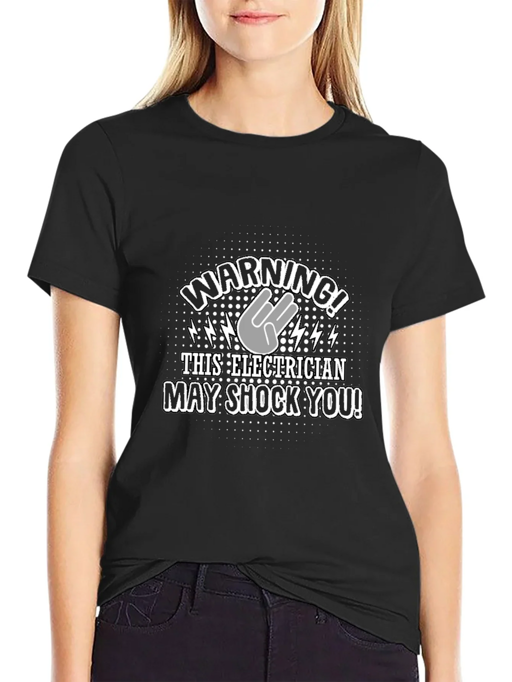 Warning! Electrician T-Shirt - Funny Electric Shock Design