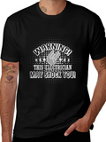 Warning! Electrician T-Shirt - Funny Electric Shock Design