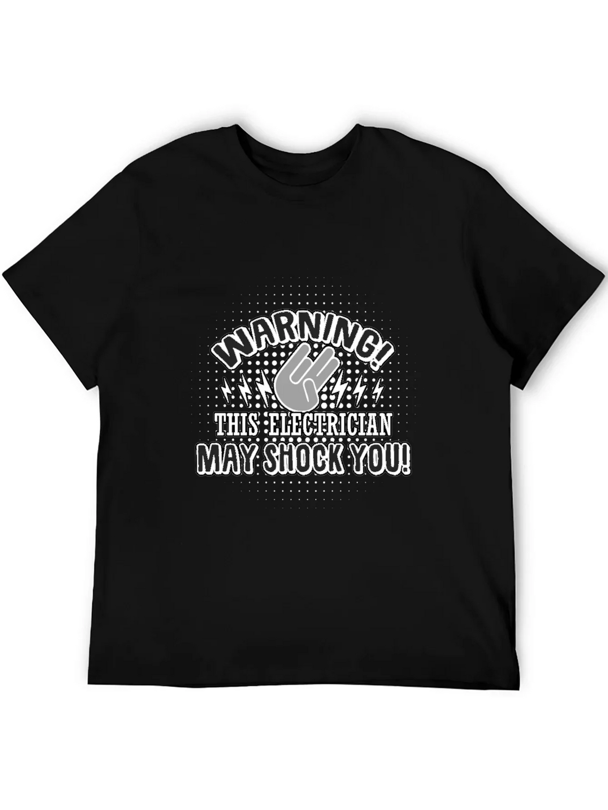 Warning! Electrician T-Shirt - Funny Electric Shock Design