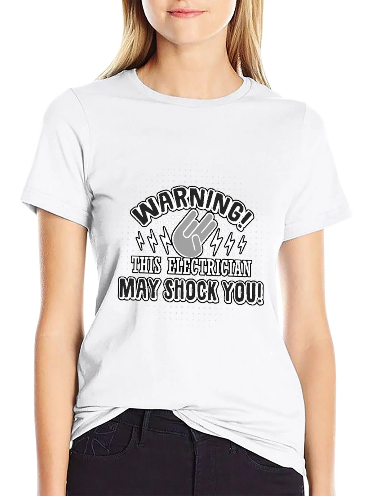 Warning! Electrician T-Shirt - Funny Electric Shock Design