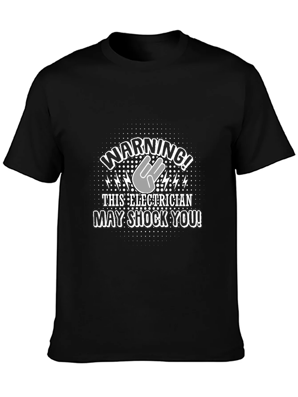 Warning! Electrician T-Shirt - Funny Electric Shock Design