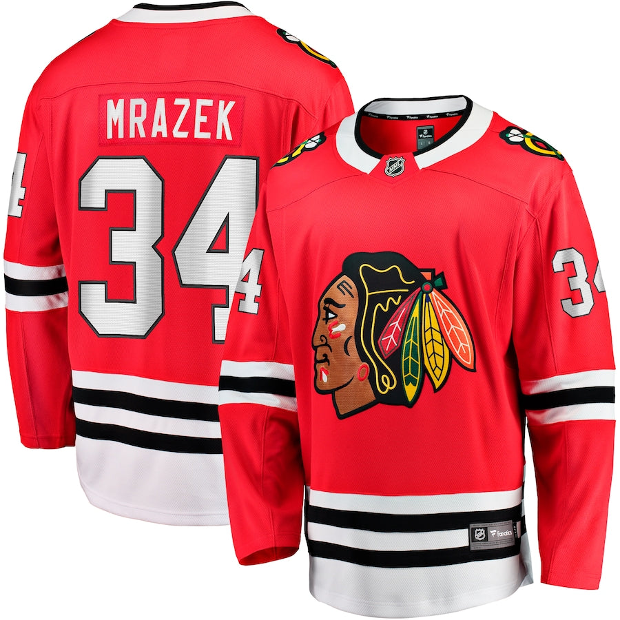 Petr Mrazek Chicago Blackhawks   Home Breakaway Jersey - Red