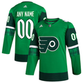 Men's Philadelphia Flyers Green Custom Player Game Jersey1