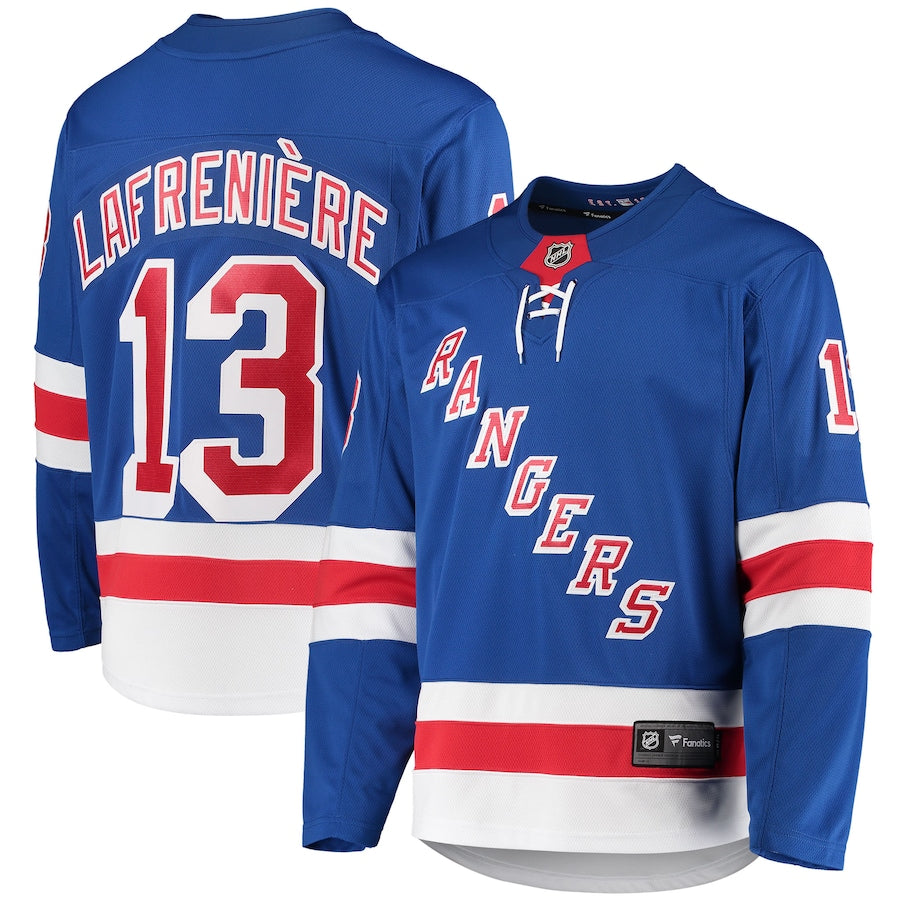 Alexis Lafreni������������������������������������������������������re New York Rangers   Premier Breakaway  Jersey - Blue