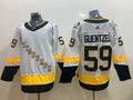 Men's Pittsburgh Penguins Jake Guentzel #59 White Player Game Jersey1
