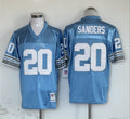 Men's Detroit Lions Barry Sanders Mitchell & Ness Blue Legacy Replica Jersey1