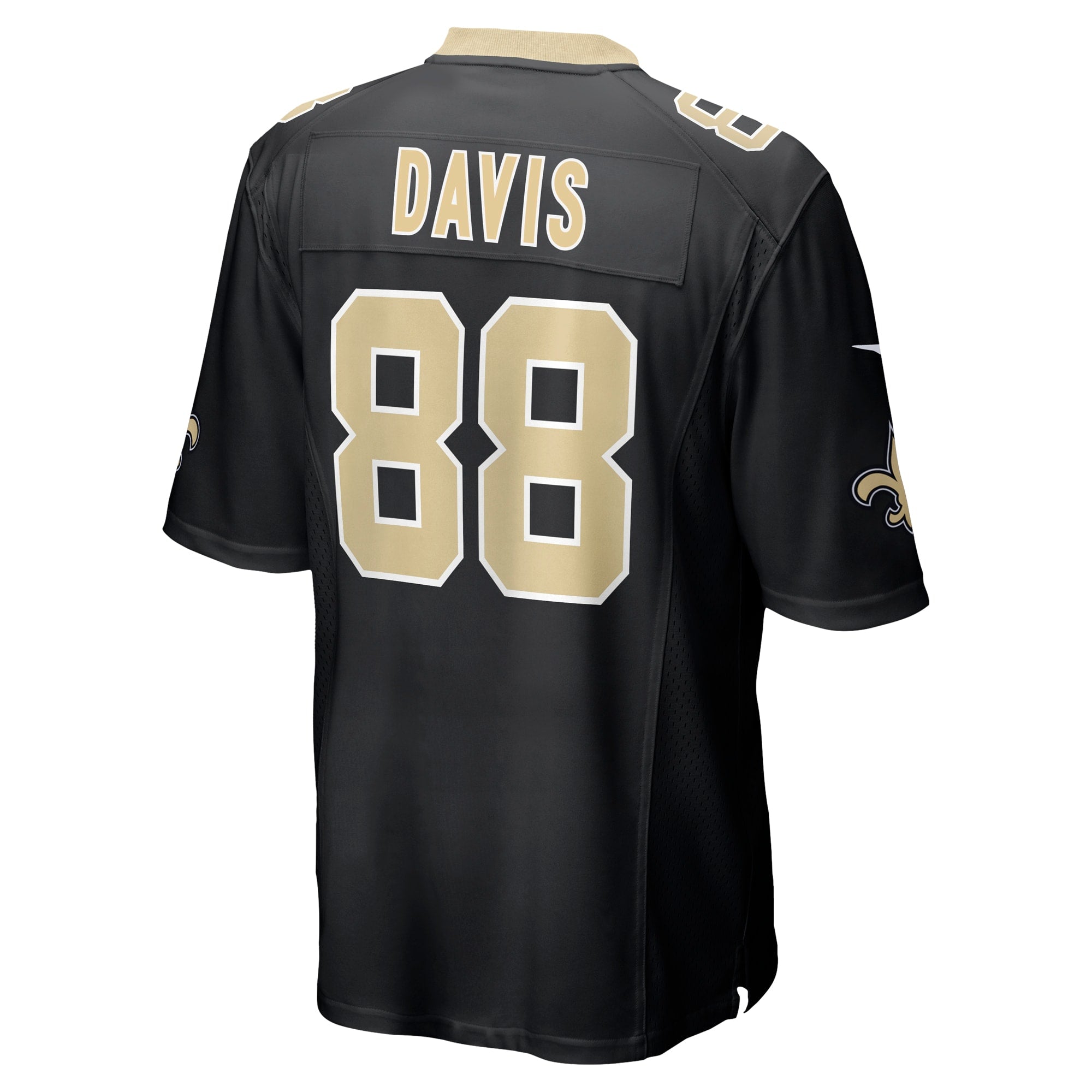 Shaquan Davis New Orleans Saints Nike  Game Jersey - Black