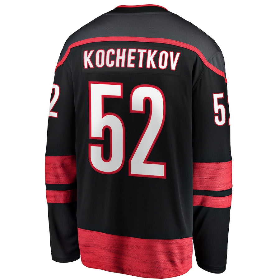 Pyotr Kochetkov Carolina Hurricanes   Home Premier Breakaway  Jersey - Black