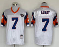 Men's Denver Broncos John Elway Mitchell & Ness White Legacy Replica Jersey1