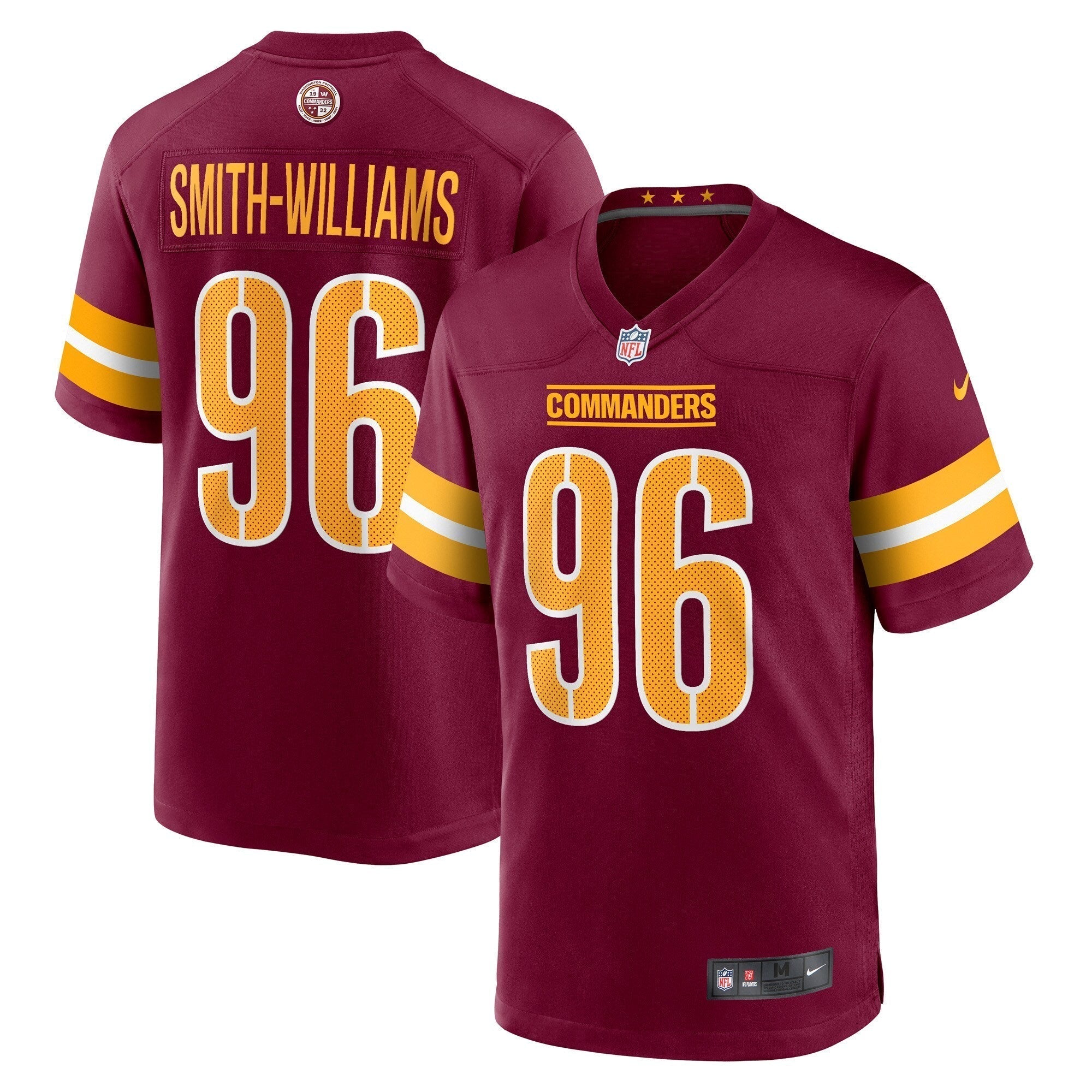 James Smith-Williams Washington Commanders Nike Game   Jersey - Burgundy