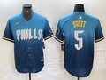 Men's Philadelphia Phillies Bryson Stott #5 Blue 2024 City Connect Limited Player Jersey1