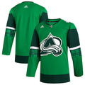 Colorado Avalanche   2023 St. Patrick's Day Primegreen   Jersey - Kelly Green