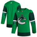 Men's Vancouver Canucks Kelly Green 2023 St. Patrick's Day Primegreen Authentic Blank Jersey1