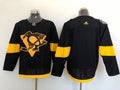 Men's Pittsburgh Penguins Black Blank Player Jersey1