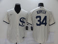 Men's Chicago White Sox Michael Kopech #34 Beige Replica Baseball Jersey1