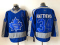 Men's Toronto Maple Leafs Auston Matthews #34 Blue/Gray Player Jersey1