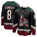 Men's Arizona Coyotes Nick Schmaltz #8 Black Home Breakaway Player Jersey1