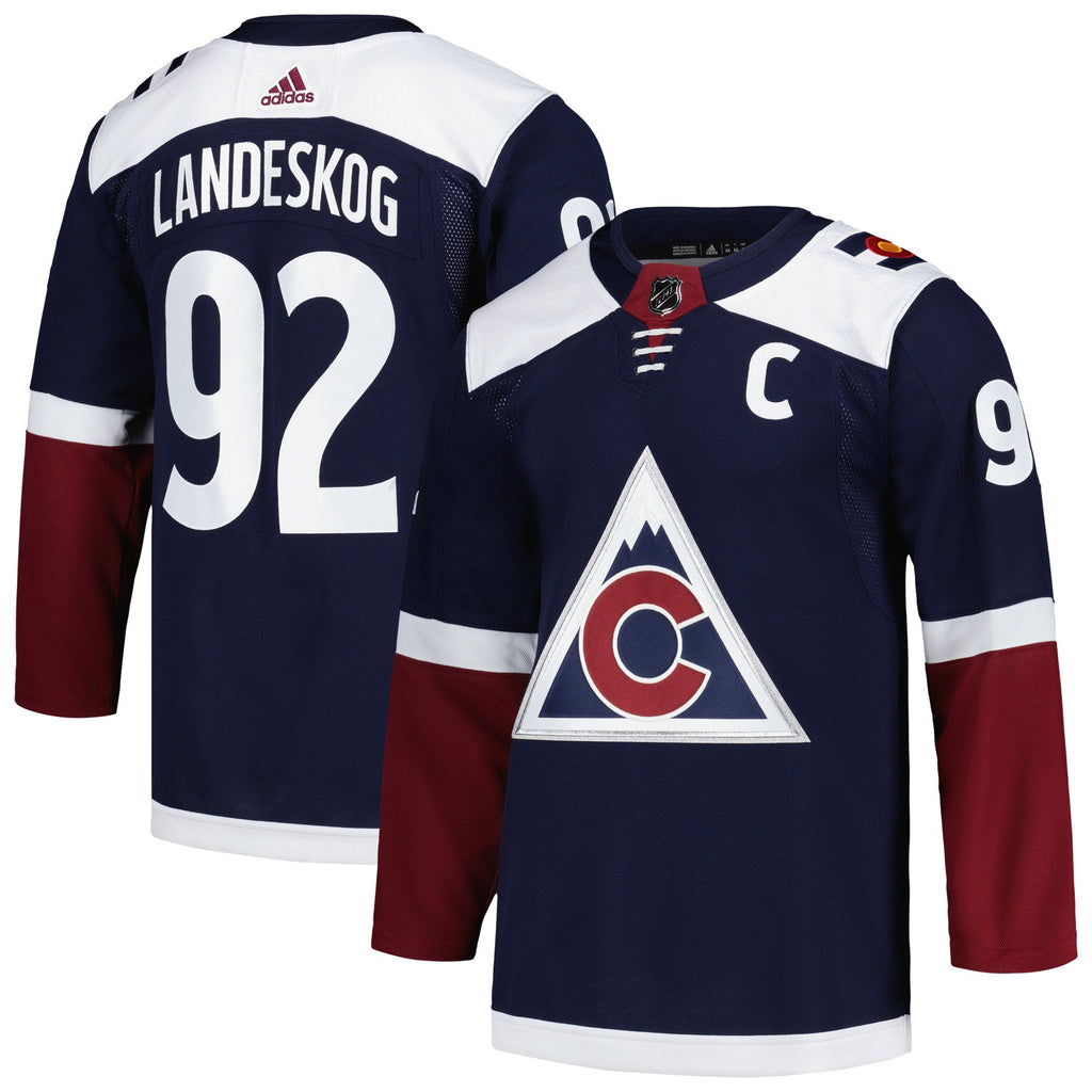 Gabriel Landeskog Colorado Avalanche   Alternate Primegreen   Jersey - Navy
