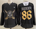 Men's Tampa Bay Lightning Nikita Kucherov #86 Black Player Jersey1
