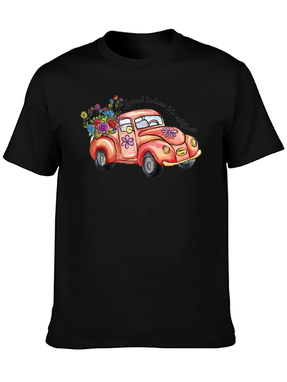 Kindness Car Graphic Tee - Black