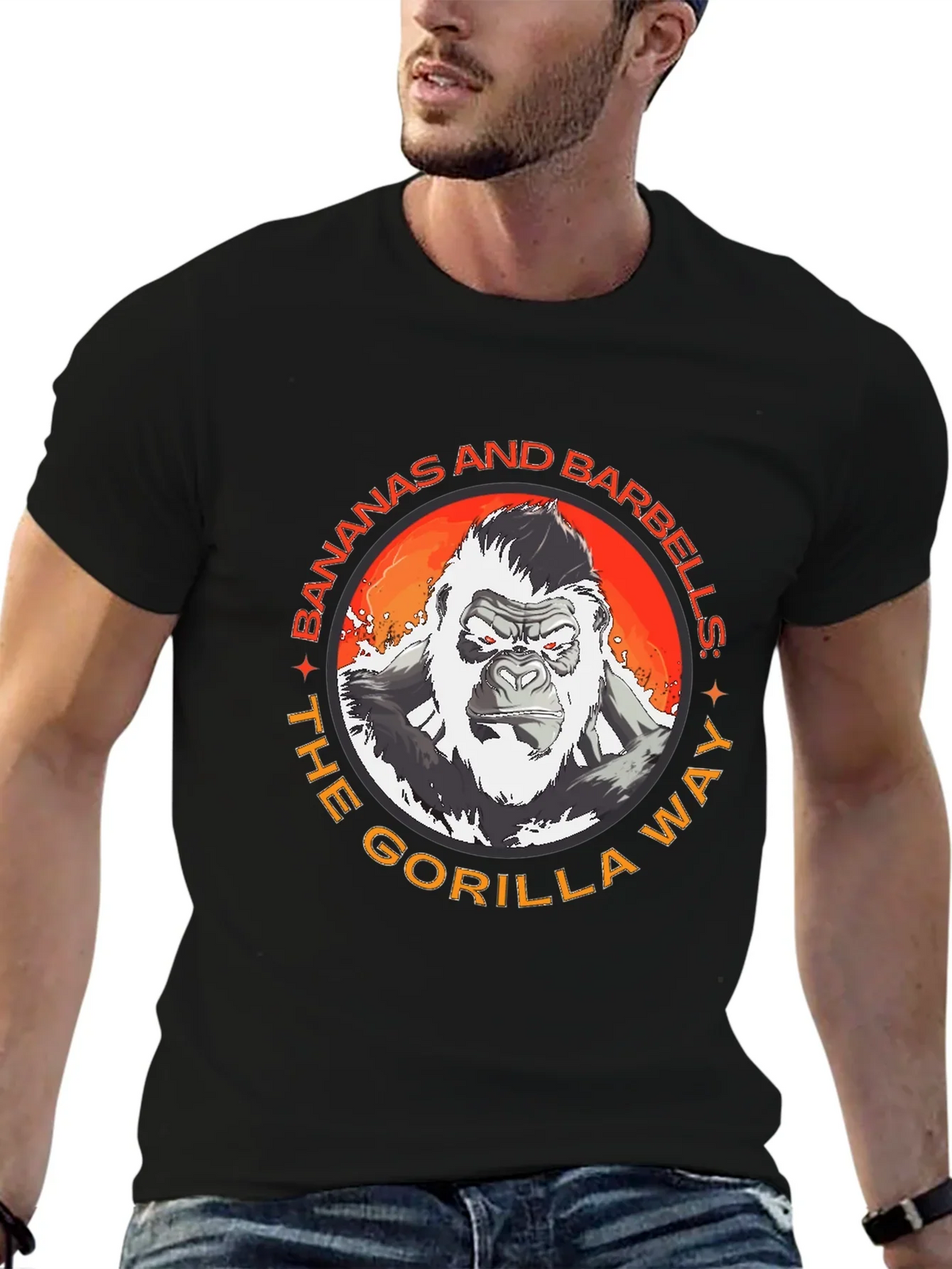Bananas and Barbells Gorilla T-Shirt