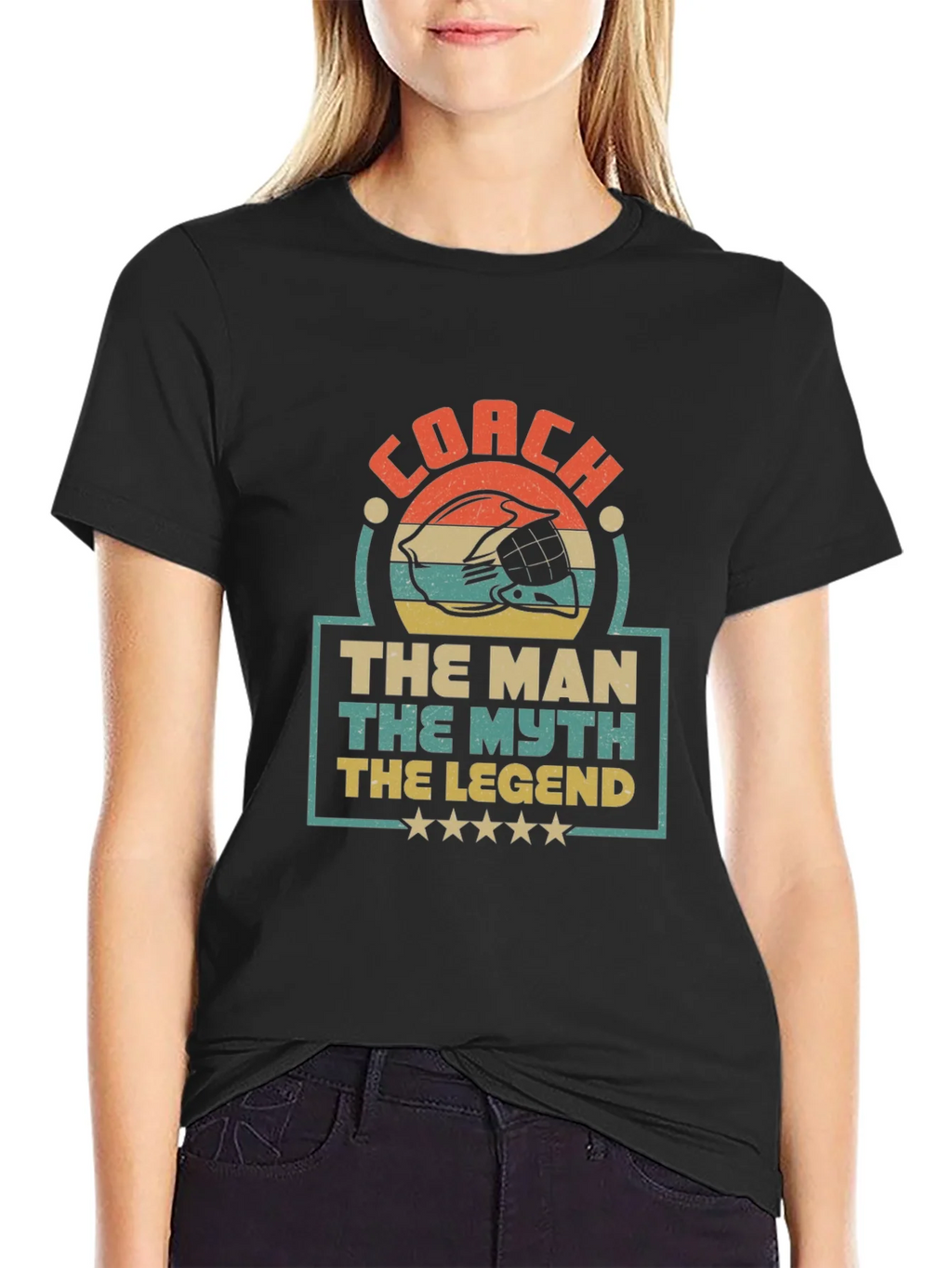 Coach The Man The Myth The Legend Graphic T-Shirt