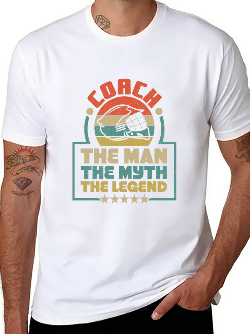 Coach The Man The Myth The Legend Graphic T-Shirt