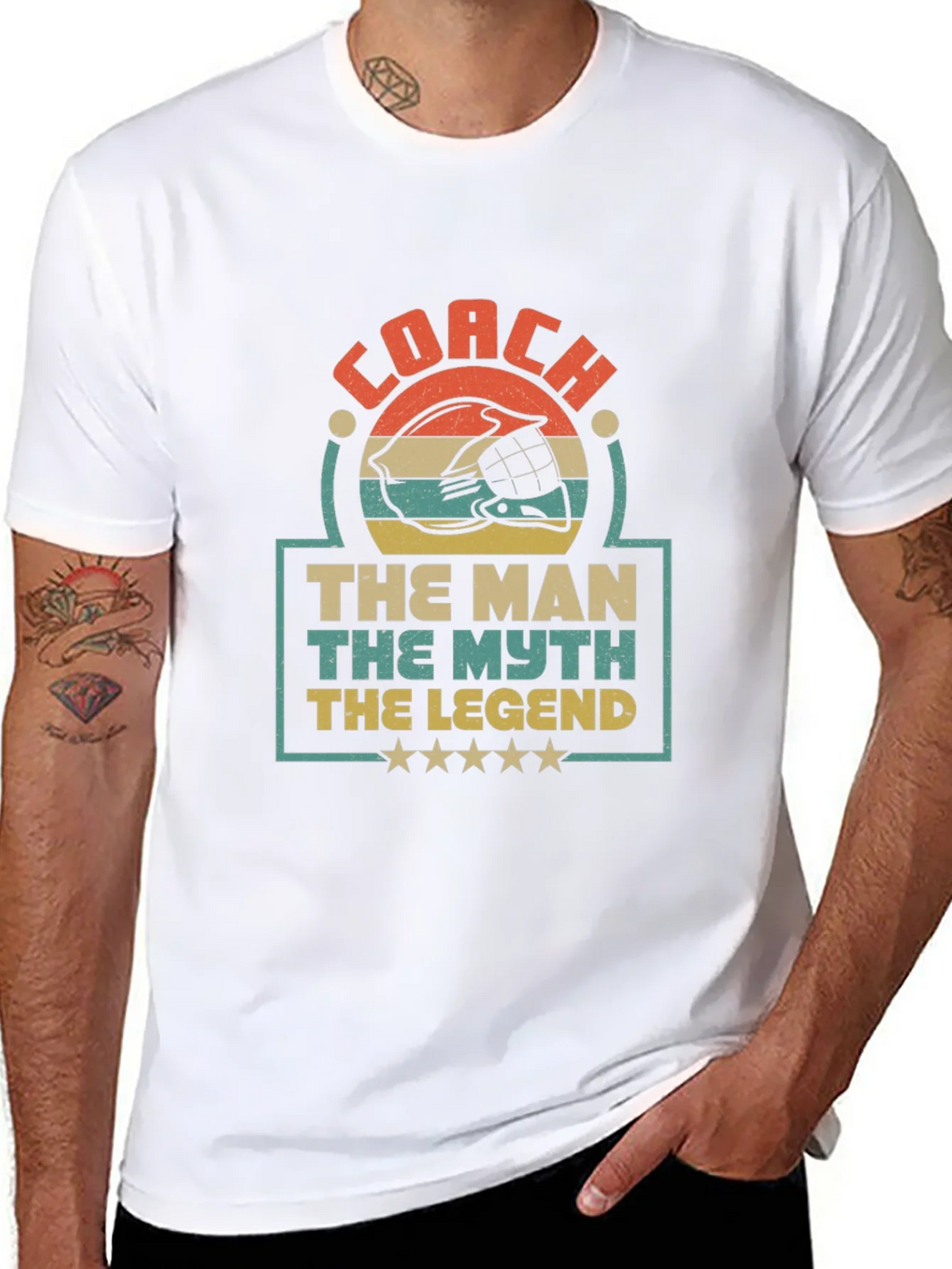 Coach The Man The Myth The Legend Graphic T-Shirt