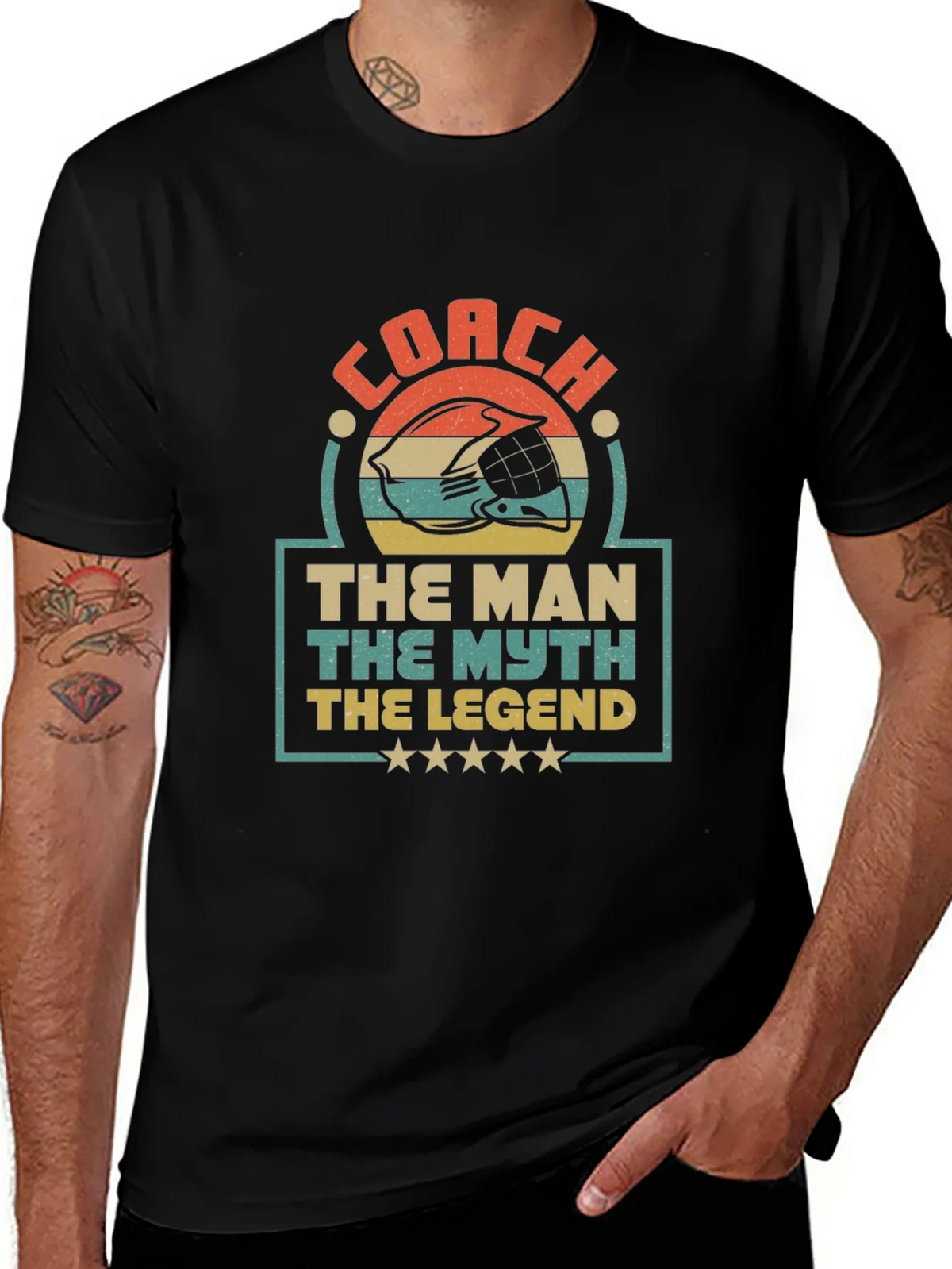 Coach The Man The Myth The Legend Graphic T-Shirt