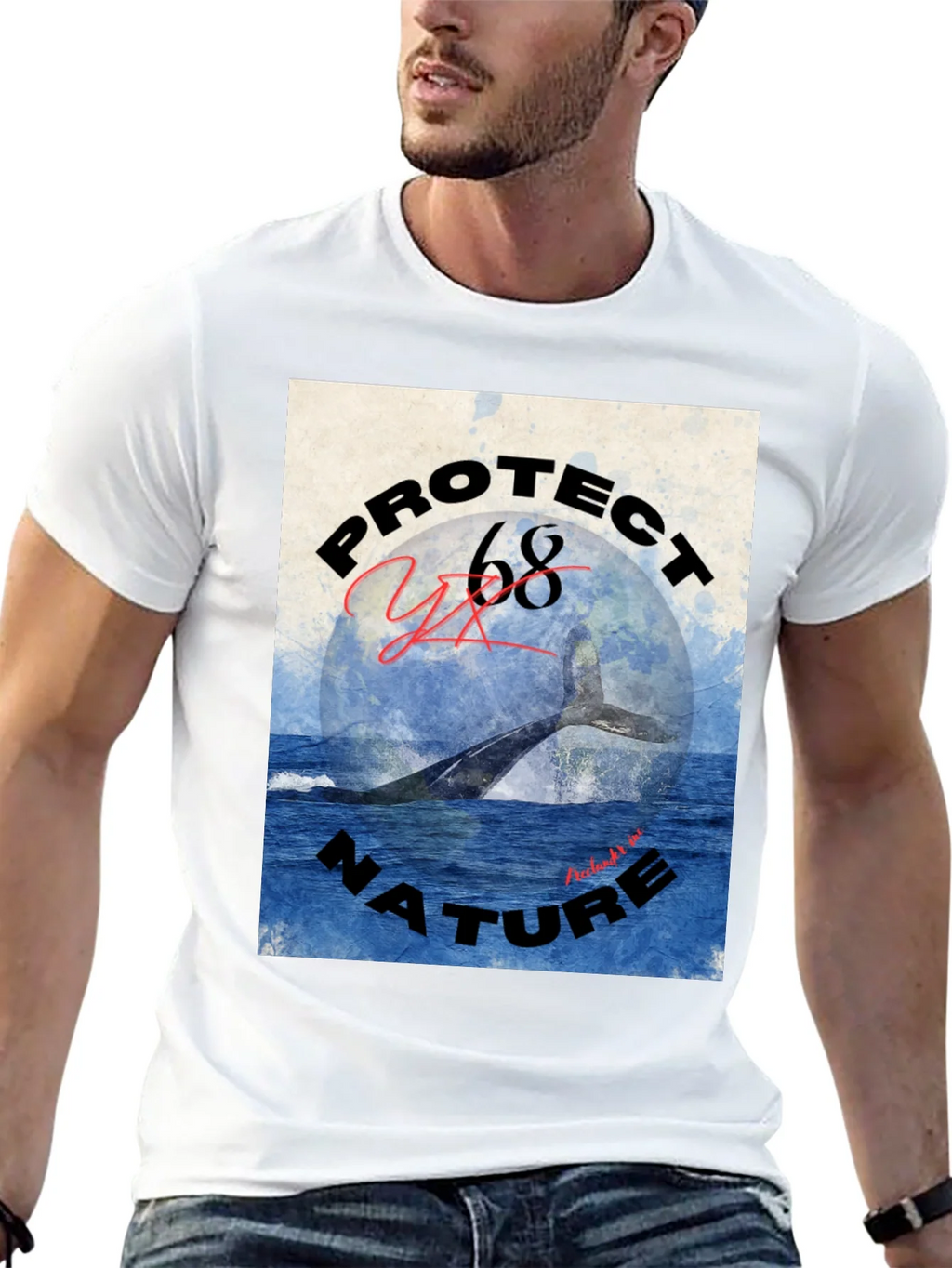 Protect Nature Whale Graphic Tee