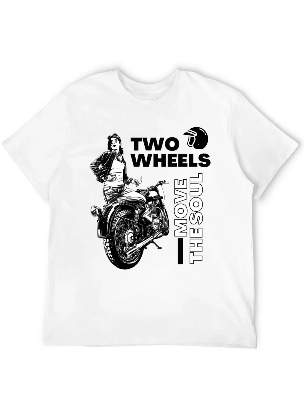Two Wheels Move The Soul Biker T-Shirt