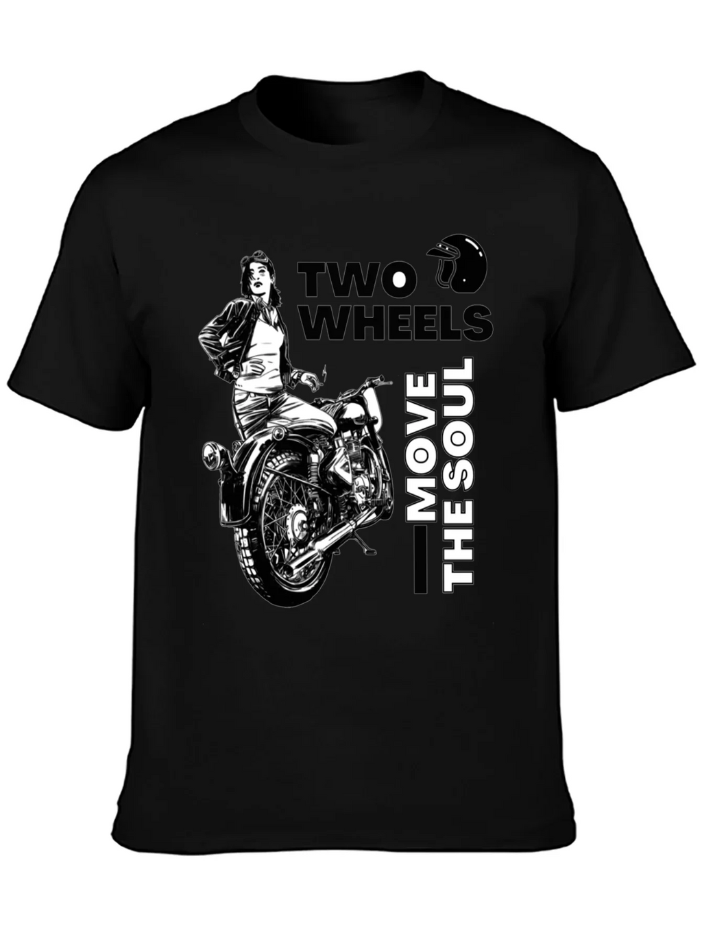Two Wheels Move The Soul Biker T-Shirt