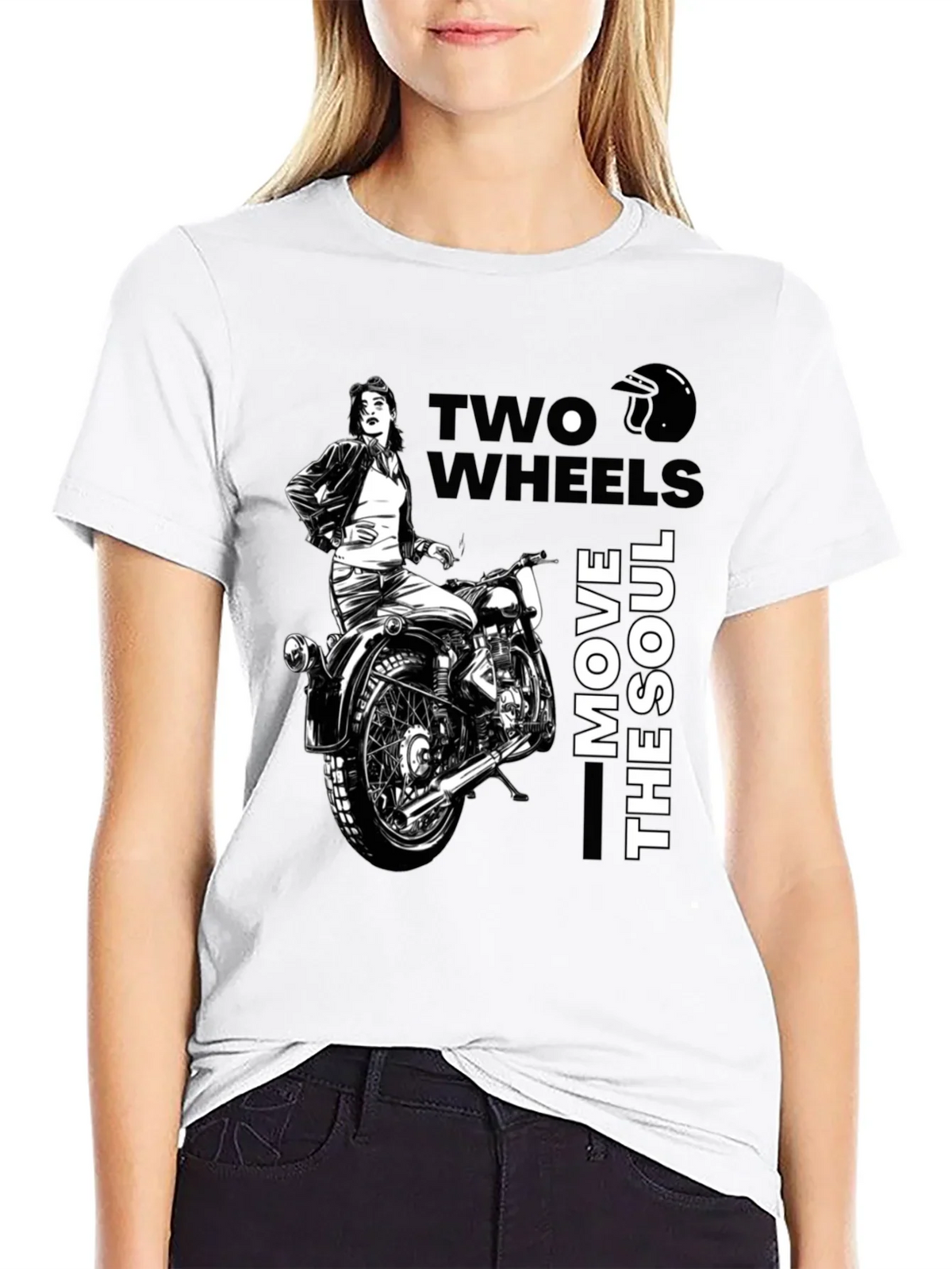 Two Wheels Move The Soul Biker T-Shirt