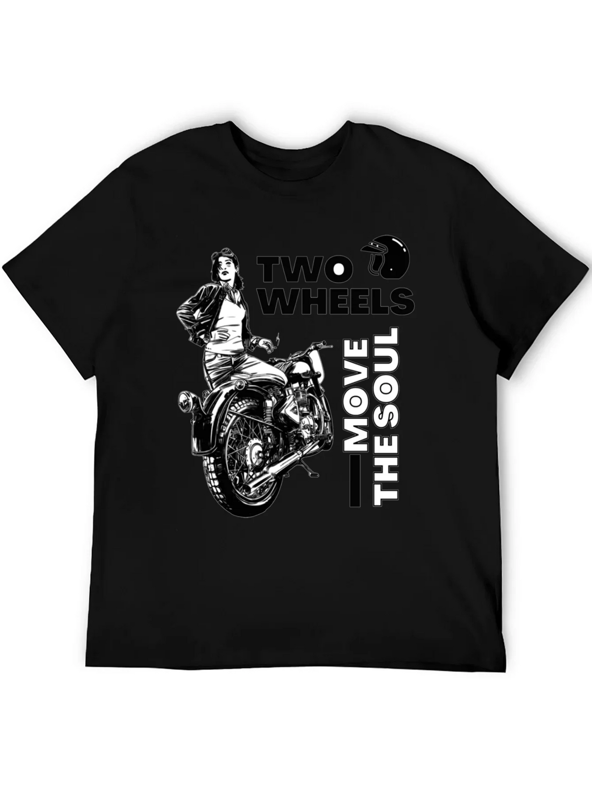 Two Wheels Move The Soul Biker T-Shirt