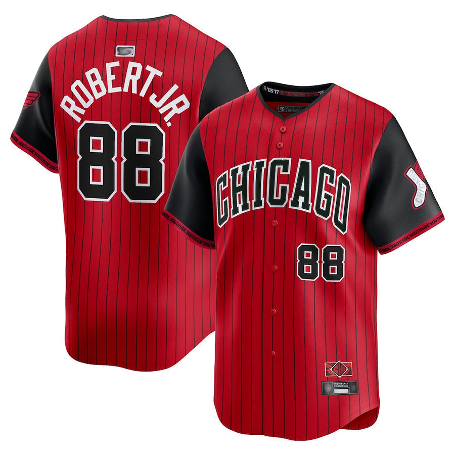 C.White Sox #88 Luis Robert Jr. Player Red City Connect Limited Baseball Jerseys