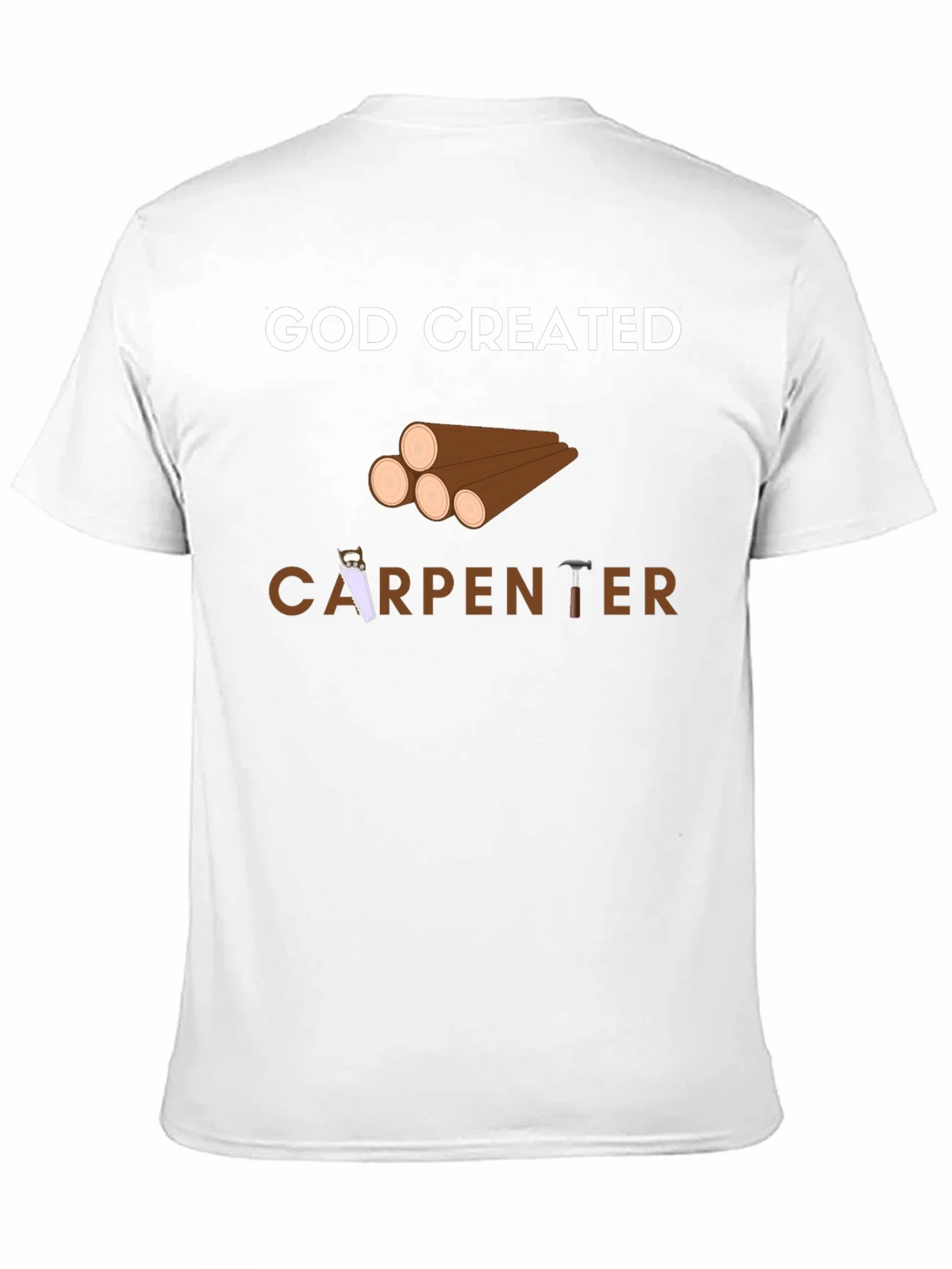 God Created Carpenter T-Shirt - Black