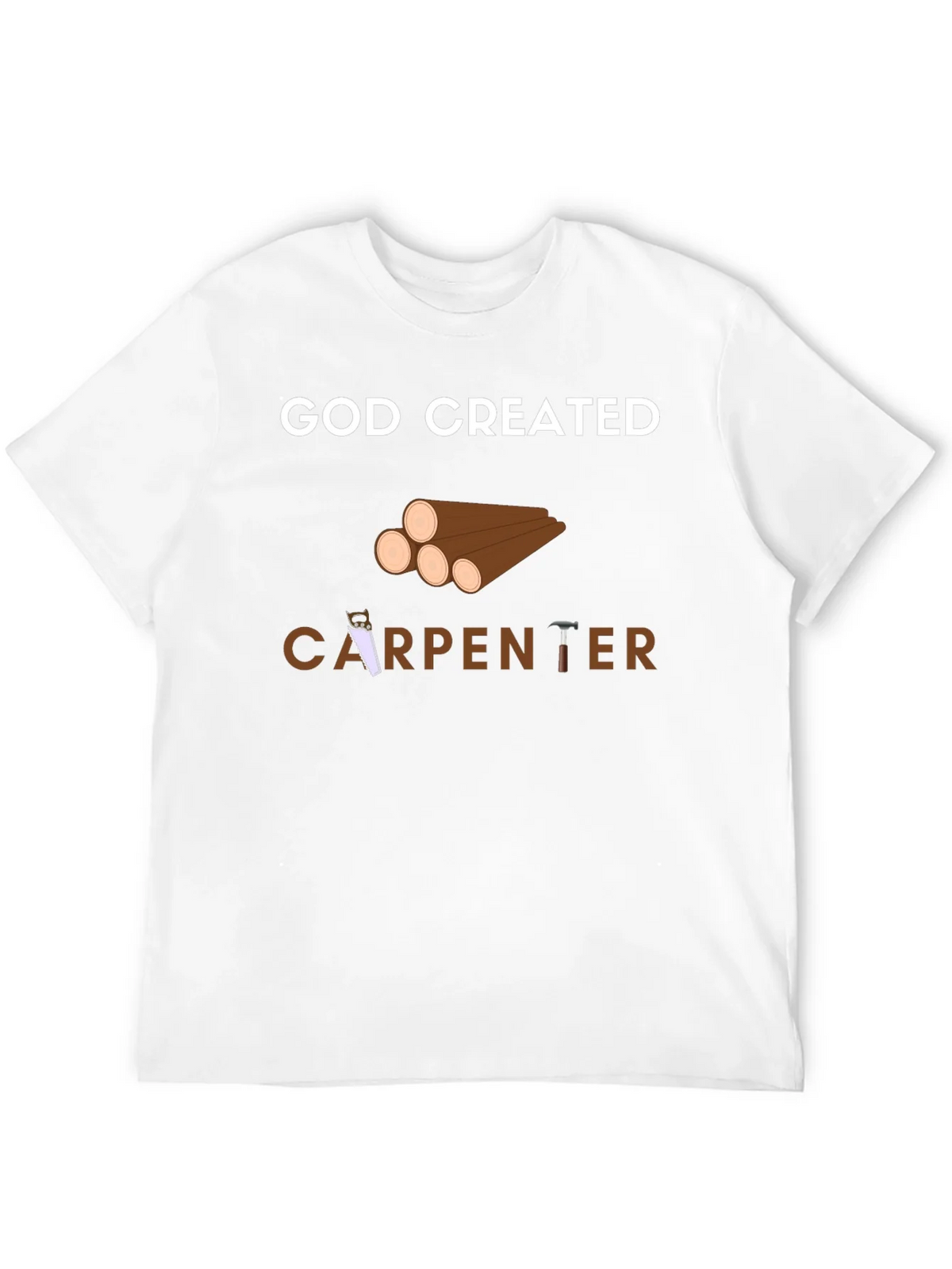 God Created Carpenter T-Shirt - Black