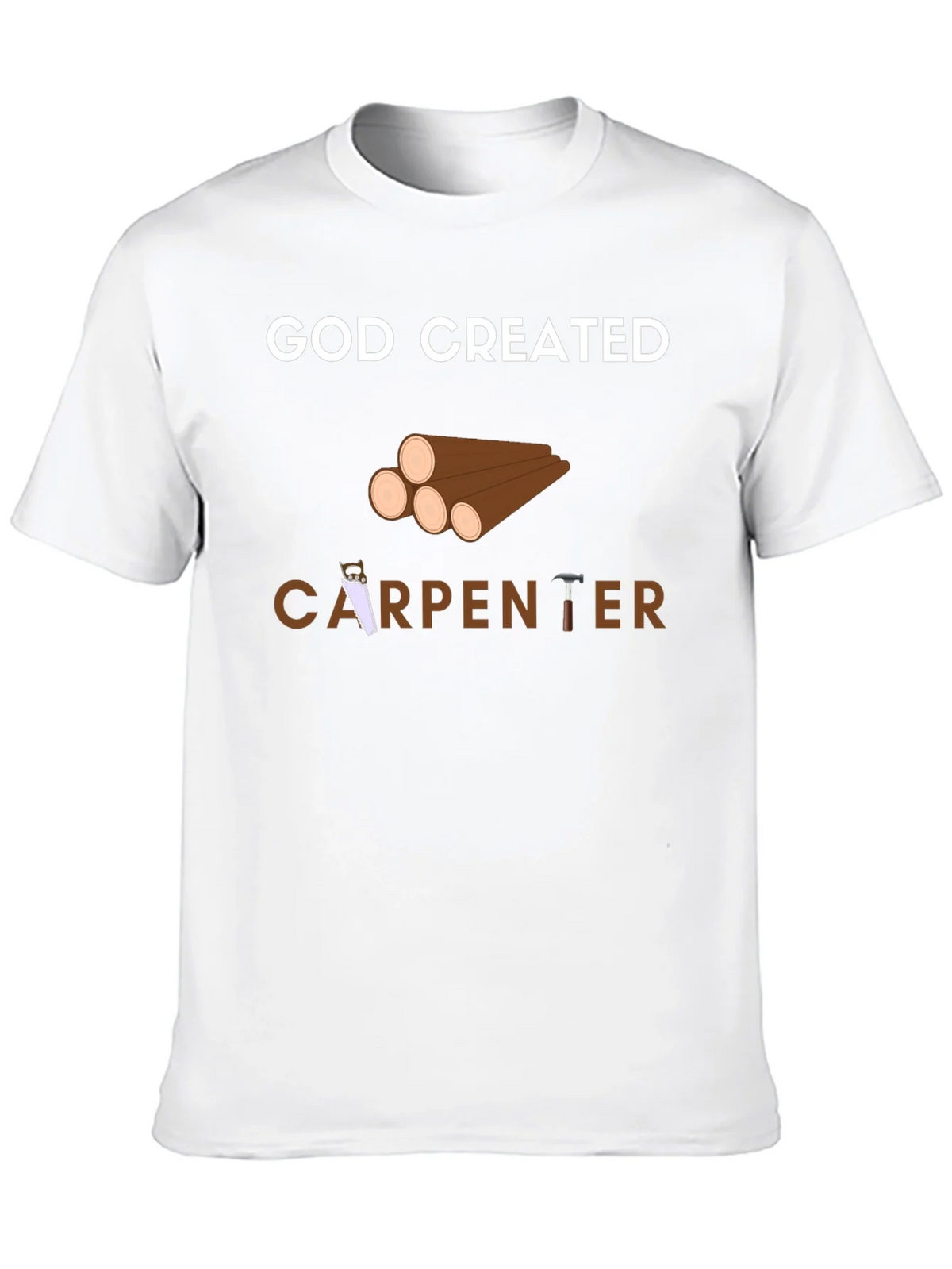 God Created Carpenter T-Shirt - Black