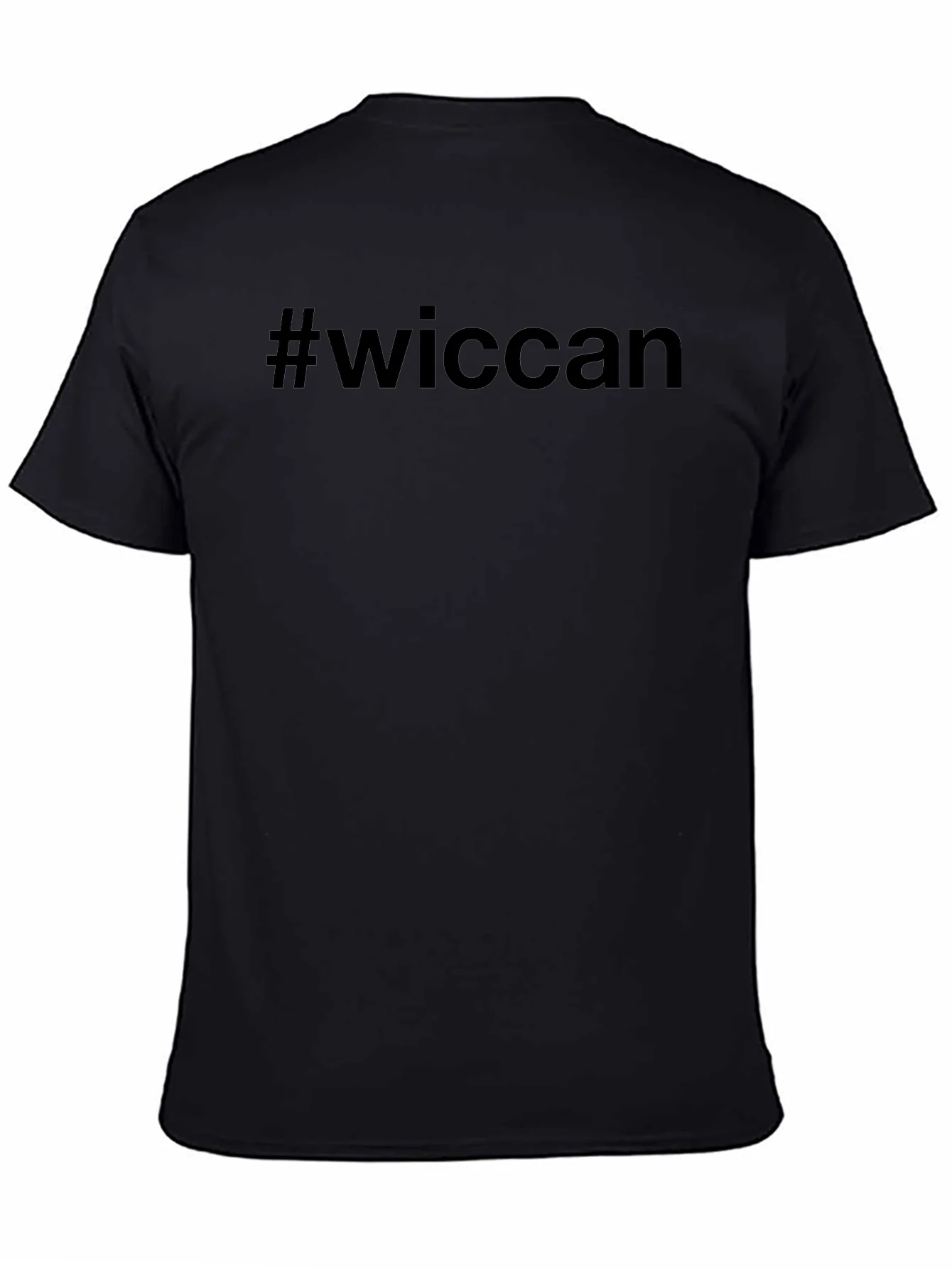 Wiccan Hashtag Black T-Shirt