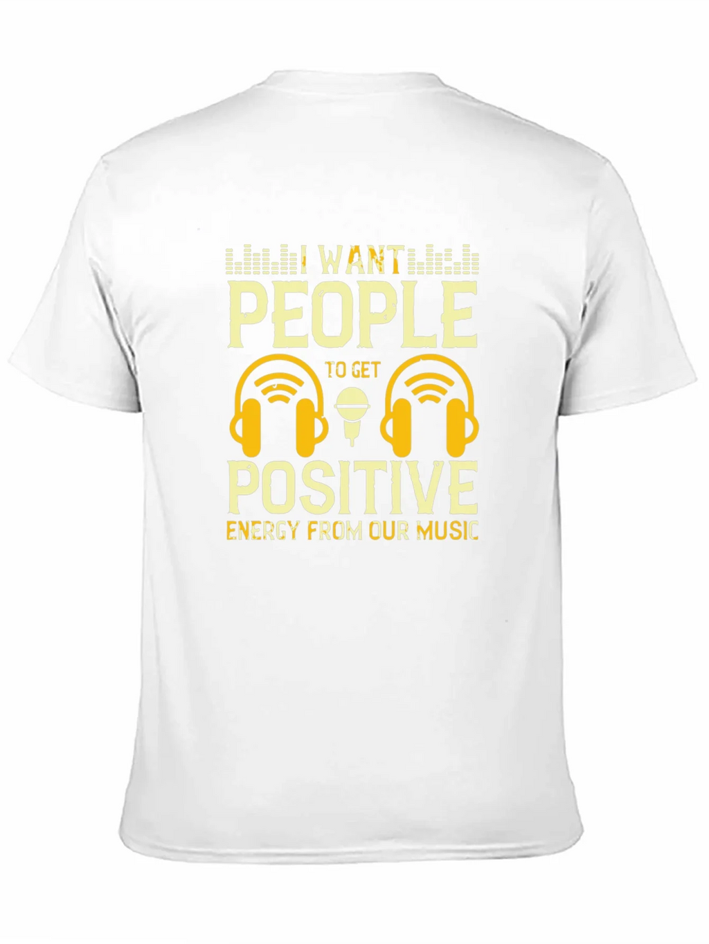 Positive Energy Music T-Shirt - DJ Headphones Graphic Tee