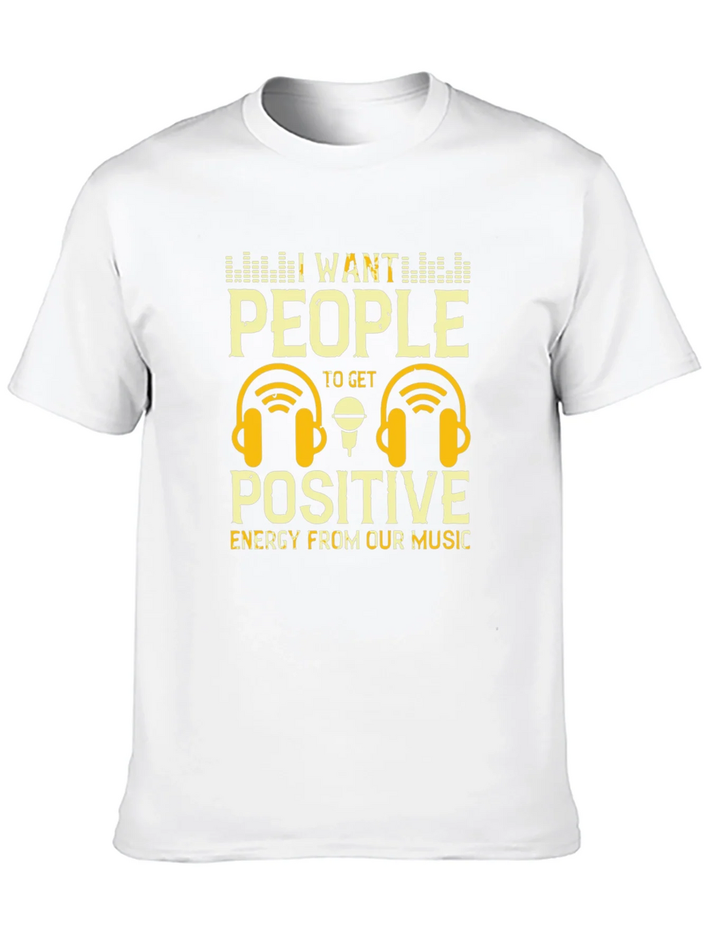 Positive Energy Music T-Shirt - DJ Headphones Graphic Tee